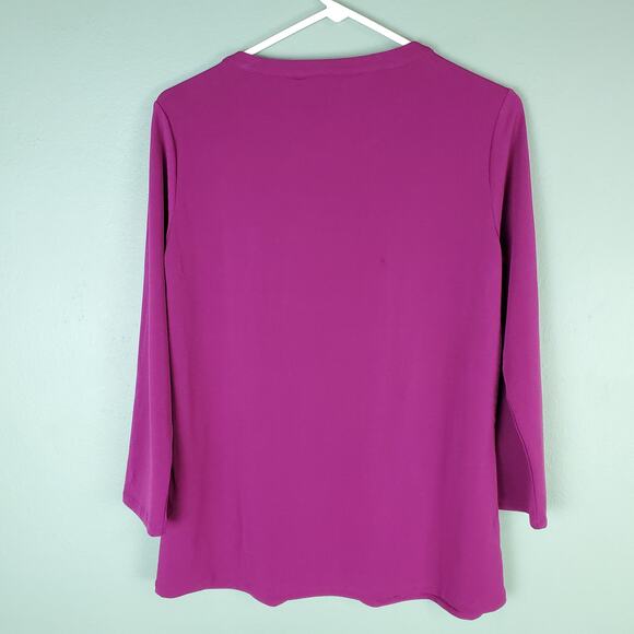 41 Hawthorn Pleated Zippered Blouse Size Medium - Picture 2 of 7